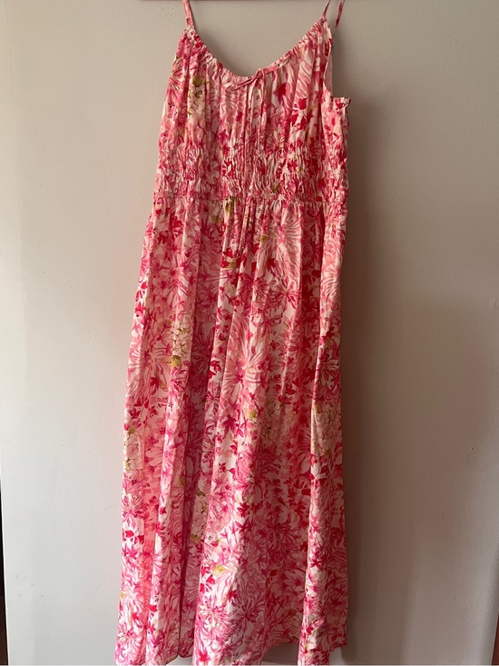 H&M Dresses & Skirts - Floral Pink Maxi Skirt - Lightweight Summer Sleeveless